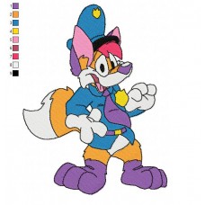 Bonkers 05 Embroidery Design